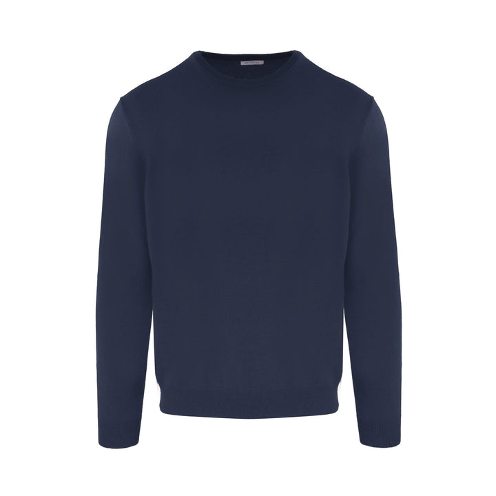 Malo Elegant Cashmere Roundneck Sweater in Chic Blue