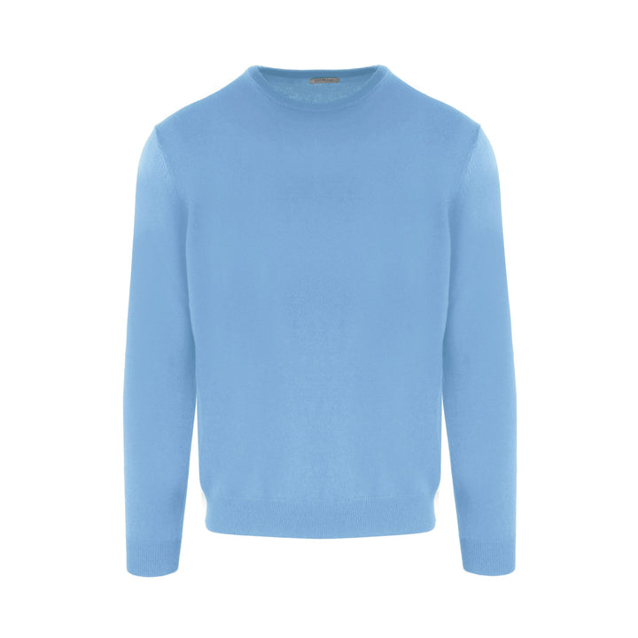 Malo Ice Blue Cashmere Roundneck Sweater