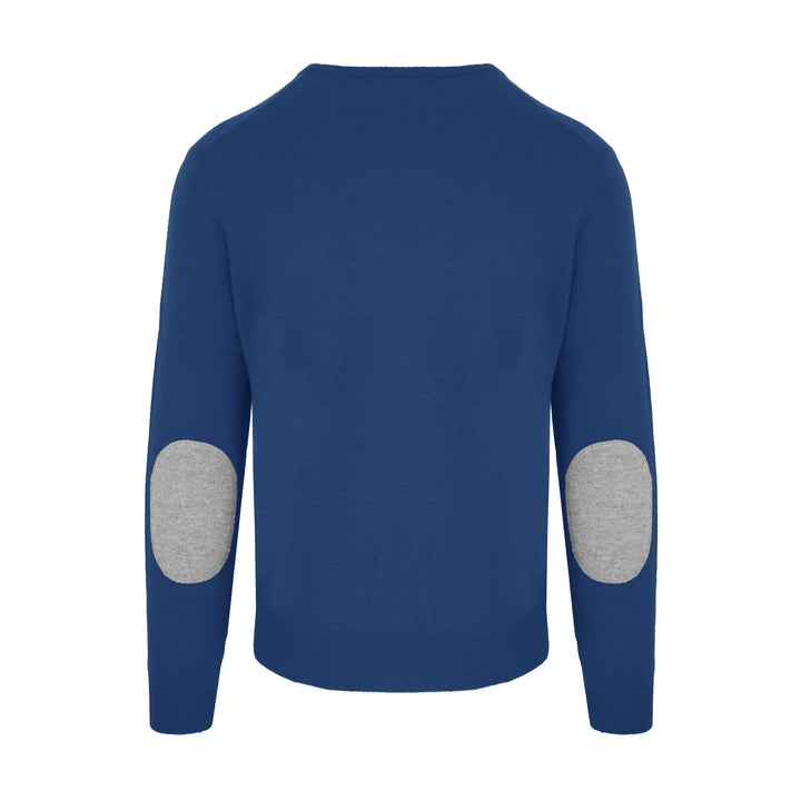 Malo Elegant Blue Wool-Cashmere Sweater