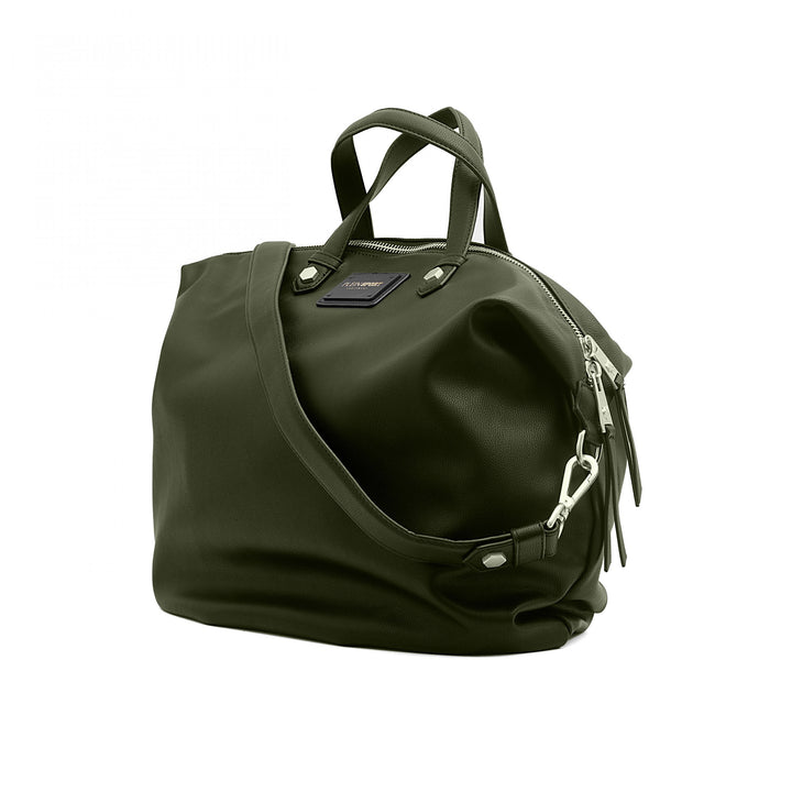 Plein Sport Chic Army Green Crossbody Shopper Bag