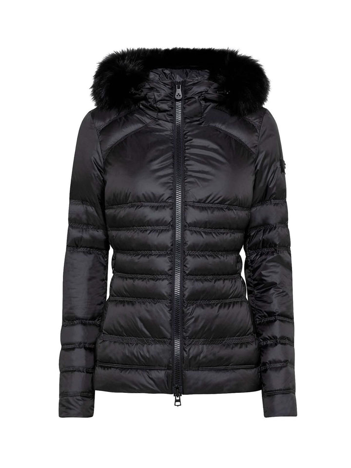 Peuterey Chic Black Fur-Trimmed Winter Jacket