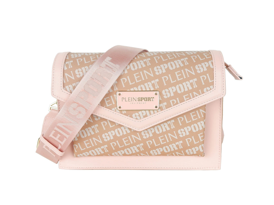 Plein Sport Pastel Pink Polyamide Crossbody Bag