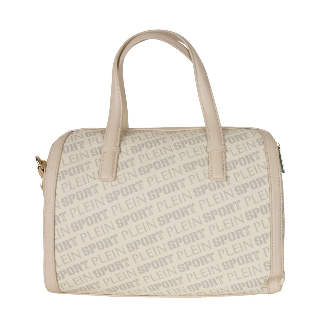 Plein Sport Chic White Eco-Leather Crossbody Bag