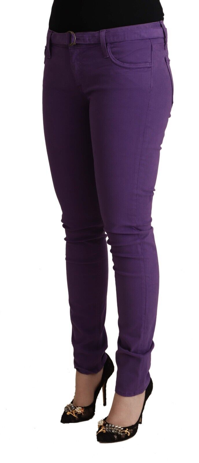 CYCLE Chic Purple Low Waist Skinny Jeans