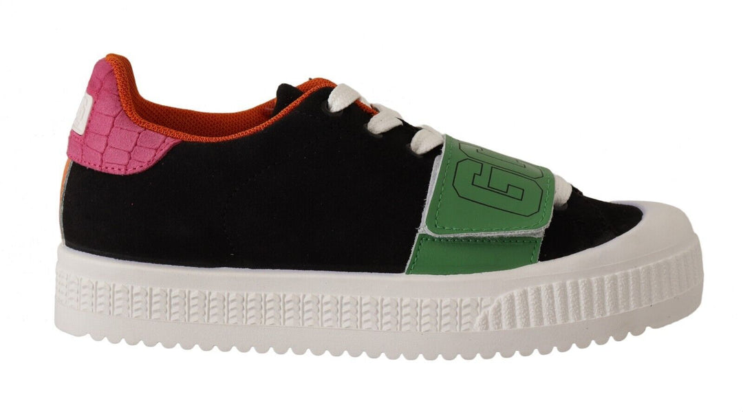 GCDS Stylish Multicolor Low Top Lace-Up Sneakers