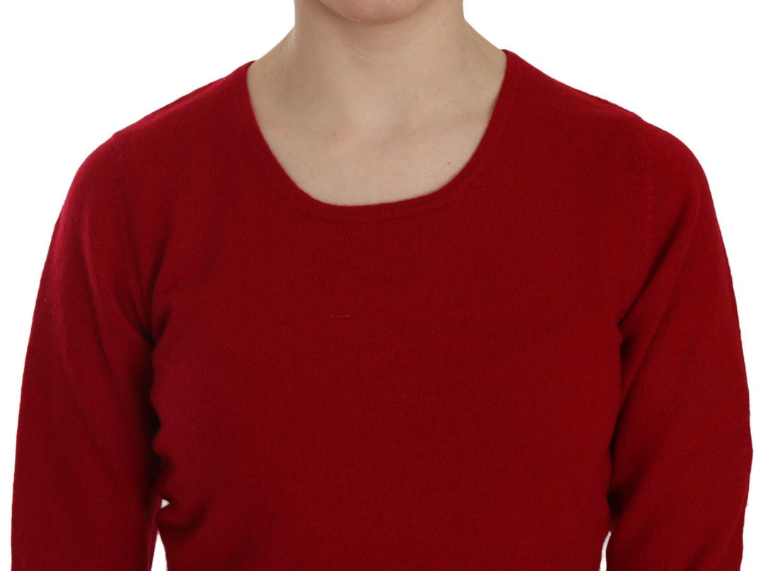 MILA SCHÖN Elegant Red Cashmere Pullover Blouse