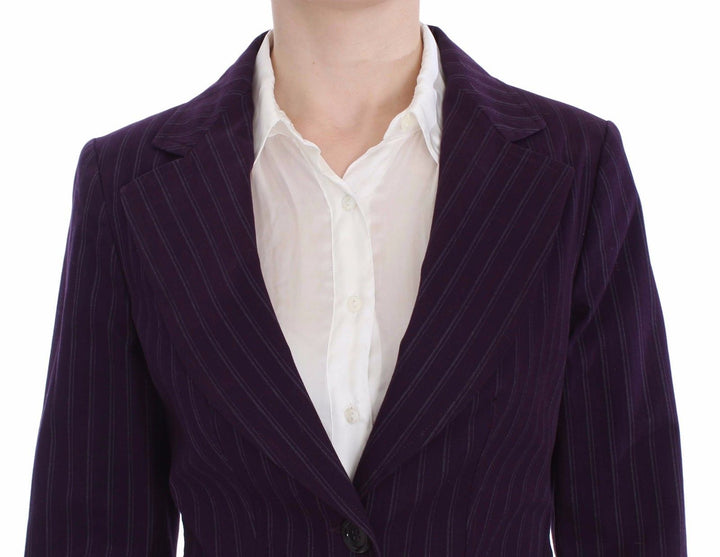 BENCIVENGA Elegant Striped Pant & Blazer Suit