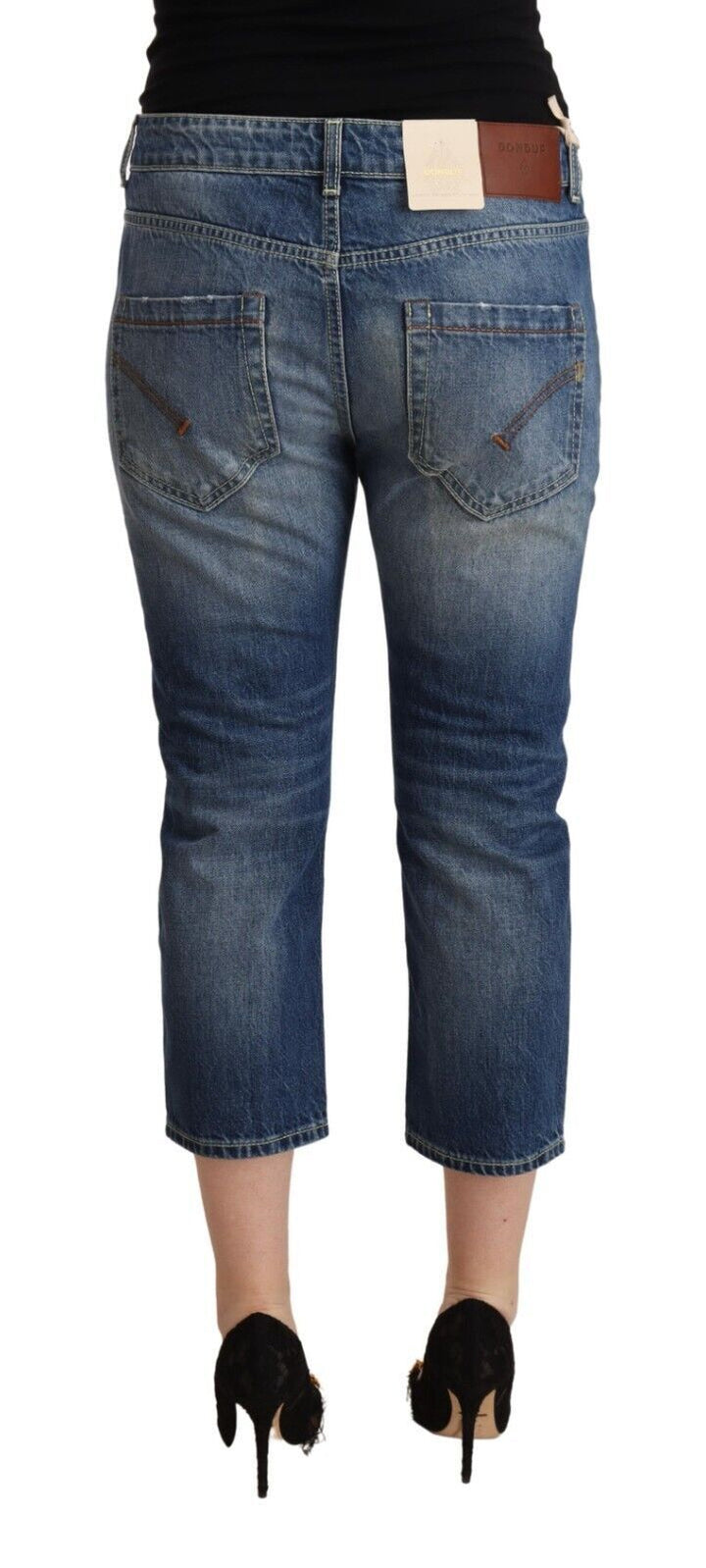 Dondup Elegant Mid-Waist Cotton Denim Jeans