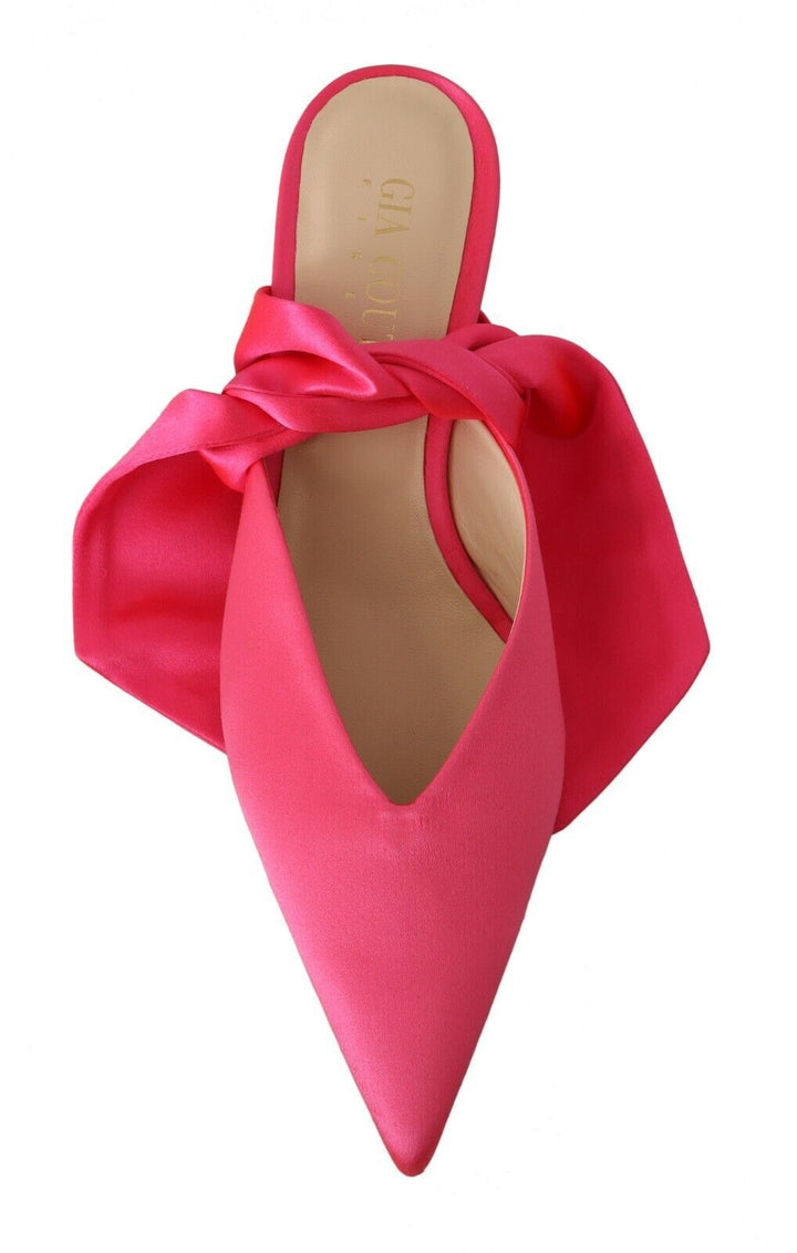 GIA COUTURE Chic Pink Kitten Heels for Elegant Evenings