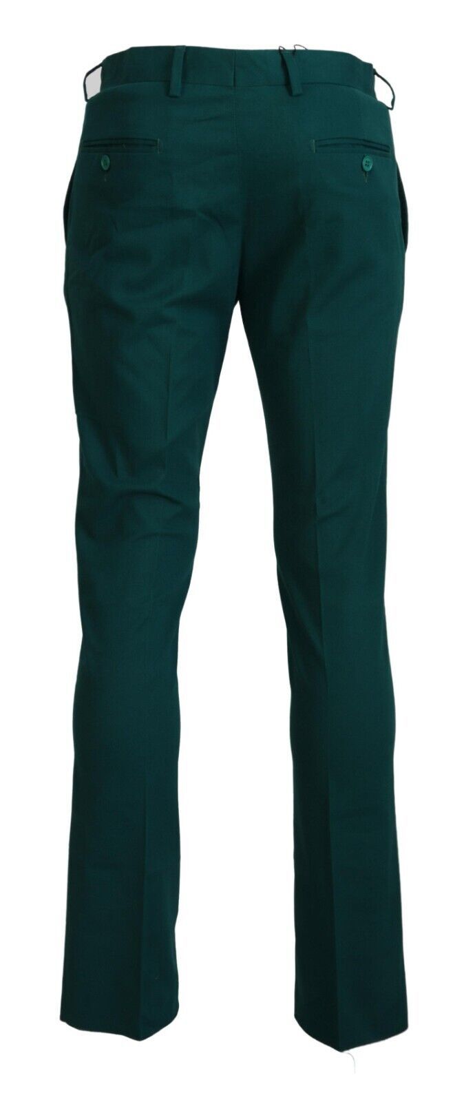 BENCIVENGA Elegantly Tailored Green Pure Cotton Pants