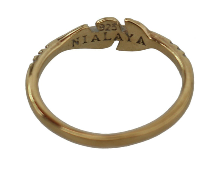 Nialaya Elegant Gold CZ Crystal Women's Ring
