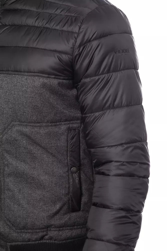 Verri Sleek Gray Bomber Jacket for Men