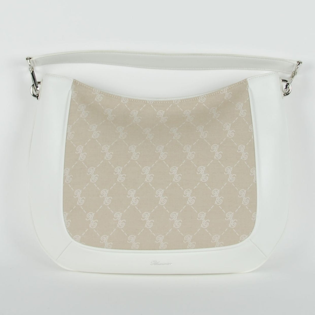 Blumarine Elegant White Hobo Bag - Diane Style Luxury