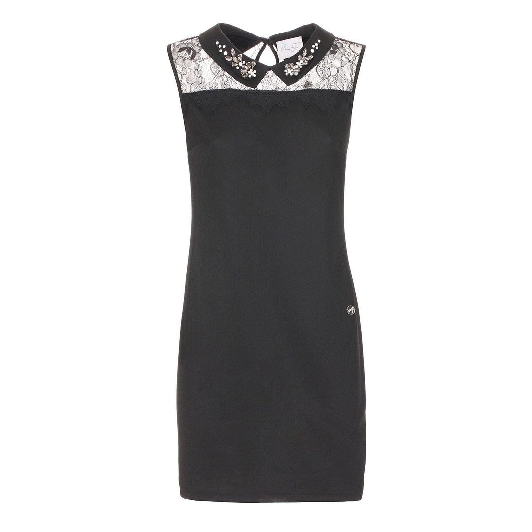 Maison Espin Sleek Black Sleeveless Maxi Dress