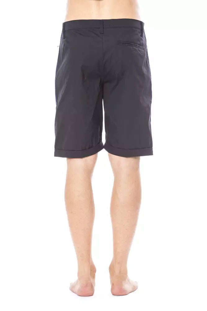 Verri Sleek Black Casual Shorts for Men