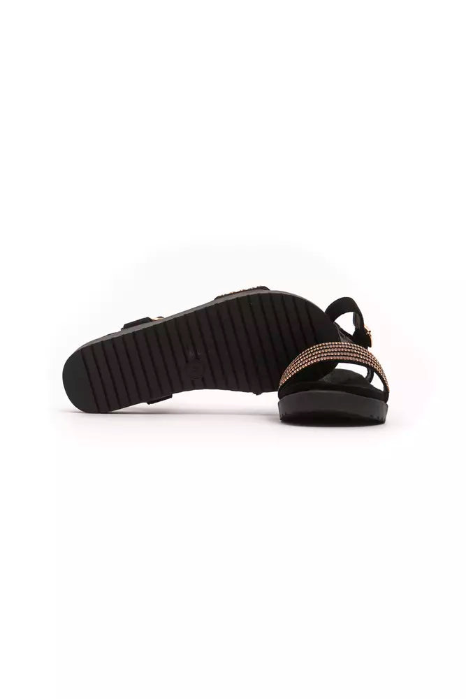 Péché Originel Golden Glitz Ankle Strap Sandals