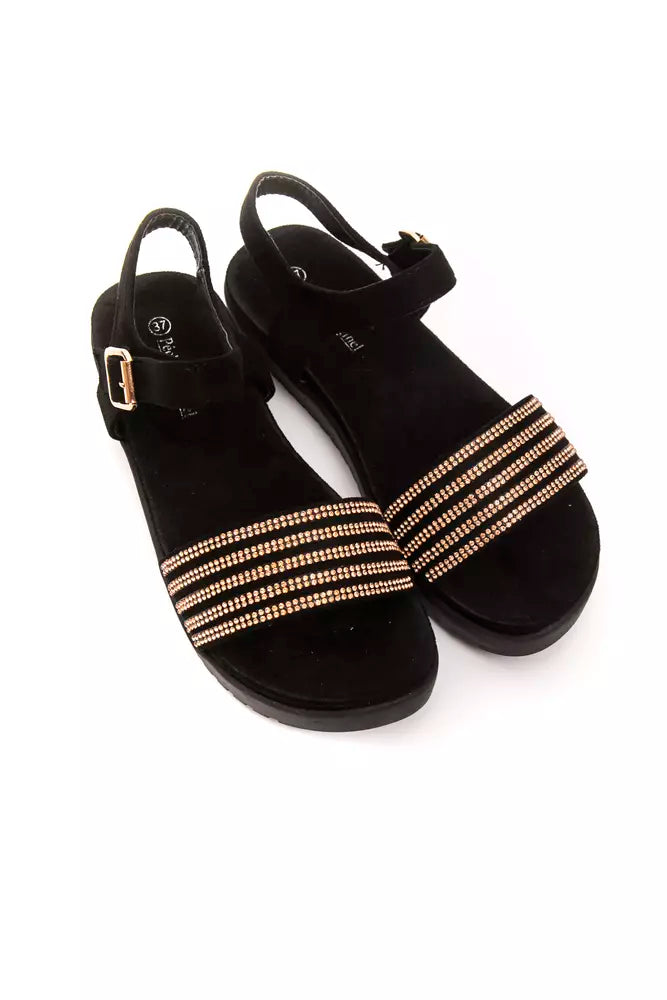 Péché Originel Golden Glitz Ankle Strap Sandals