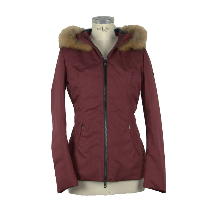 Refrigiwear Elegant Wool-Effect Hooded Jacket with Fur Trim