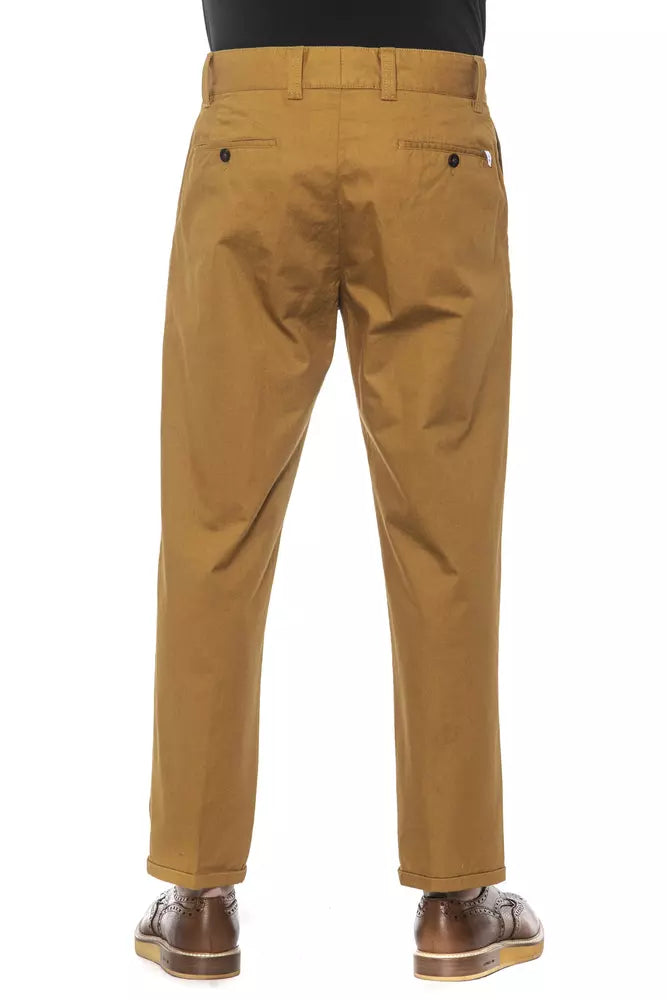 PT Torino Elegant Cotton Pleated Men's Trousers