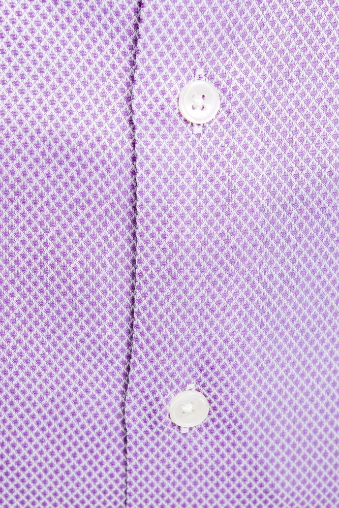 Robert Friedman Elegant Slim Collar Cotton Shirt