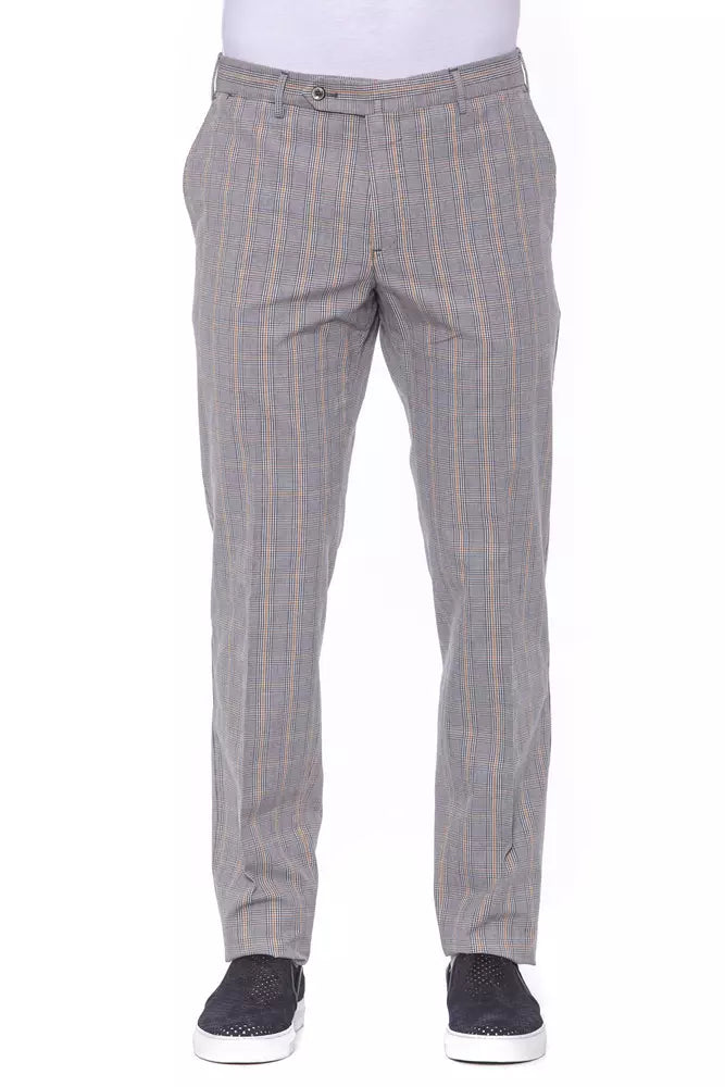 PT Torino Elegant Prince of Wales Check Trousers