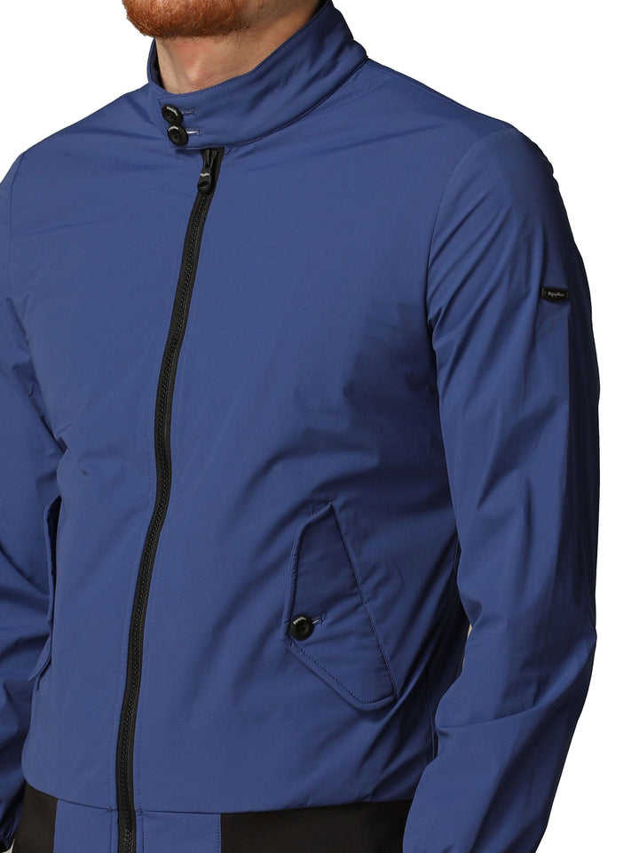 Refrigiwear Elegant Blue Bielastic Bomber Jacket