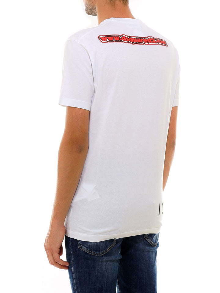 Dsquared² Elevated White Cotton Roundneck T-Shirt